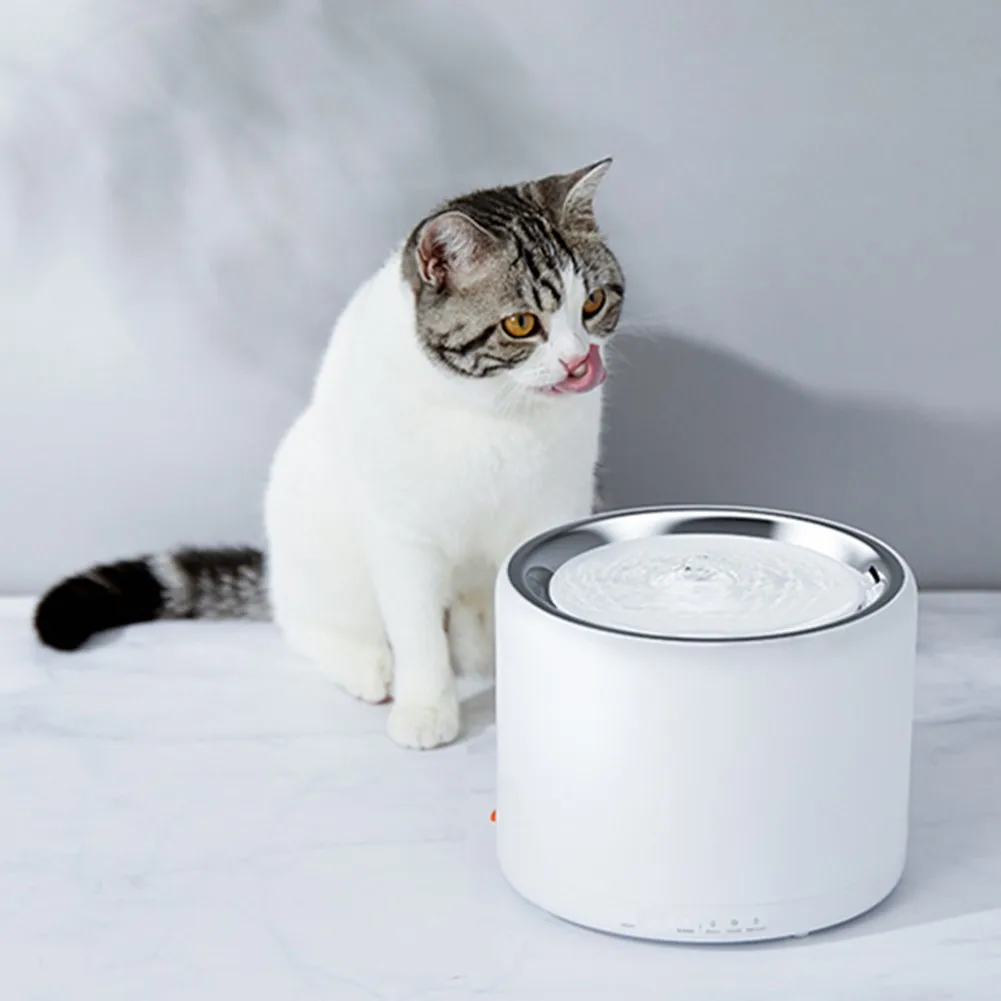 

PETKIT Cat Water Fountain Stainless Steel 1.35L Automatic Pet Water Fountain with LED Auto-Shut Off Pump Cat Water Dispenser