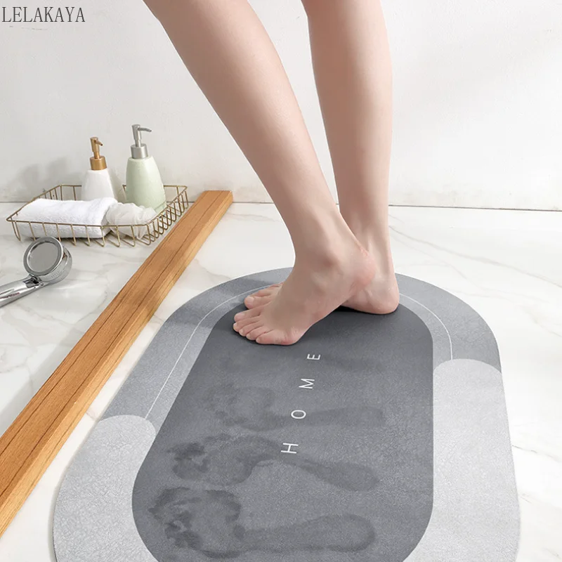  YLDZSU Alfombrilla de baño antideslizante absorbente para sala  de estar o dormitorio, alfombra absorbente de agua para bañera y ducha  (color: gris claro, tamaño: 19.7 x 31.5 in) : Hogar y Cocina