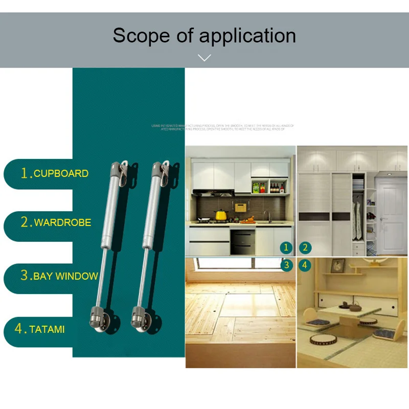 

High Furniture Hinge Kitchen Cabinet Door Lift Pneumatic Support Hydraulic Gas Spring Stay Hold UEJ
