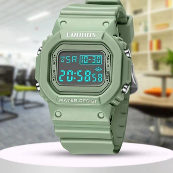 

Luxury Green Ladies Watches Minimalist Pink White Digital Watch Girl's Gifts High Quality Waterproof Clock montre femme horloges