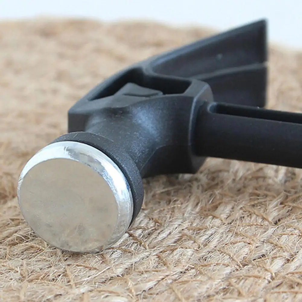 Plastic Handle Mini Hammer Claw Hammer Household Woodworking Nail Puncher Metal Claw Emergency Rescue Tool