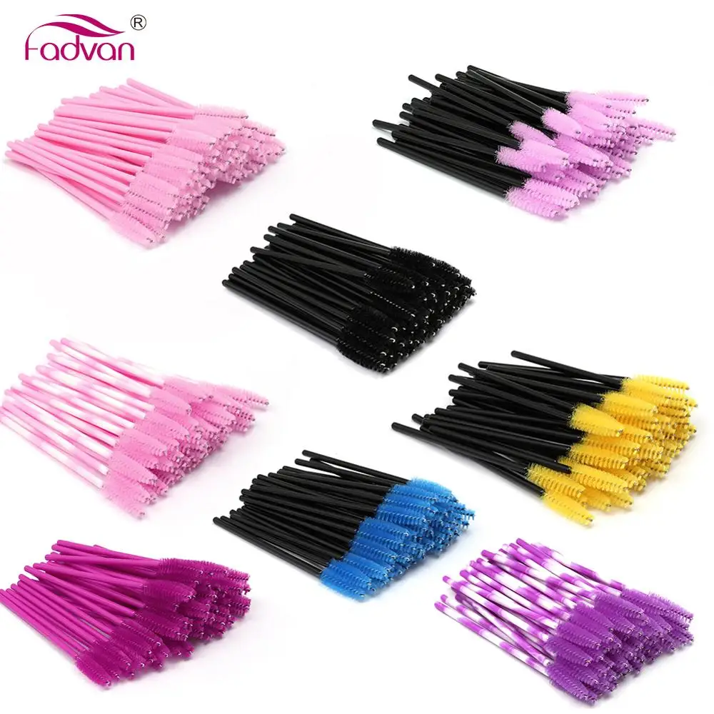 Closeout Mascara Wands Lashes-Brushes Eye-Lash Disposable Micro 50pcs/Set Six-Colors for Mini 9jLEgDJZ