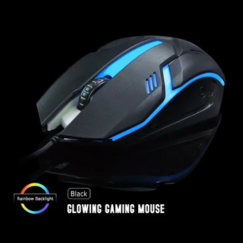 

X1 Gaming Mouse colorful LED Backlight USB Wired Gamer Mouse 1600DPI 3D Mice Gaming Mouse For Laptop Mice PC desktop