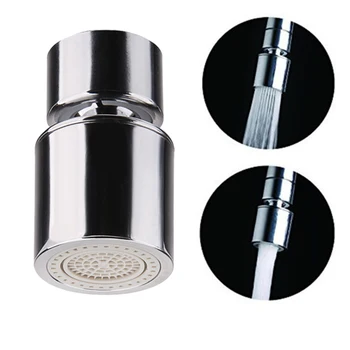 

Faucet Aerator 360 Degree Rotating Faucet Aerator Dual Sprayer Water Saver Copper Sink Faucet Aerator for Kitchen Bathroom