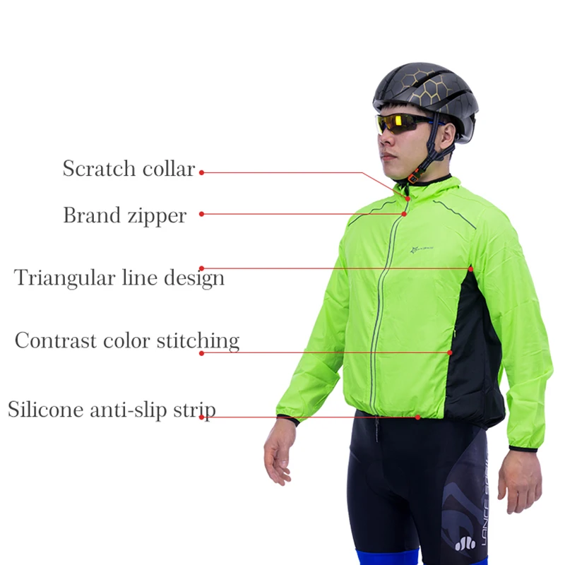 Breathable quick dry cycling jacket for active riders5