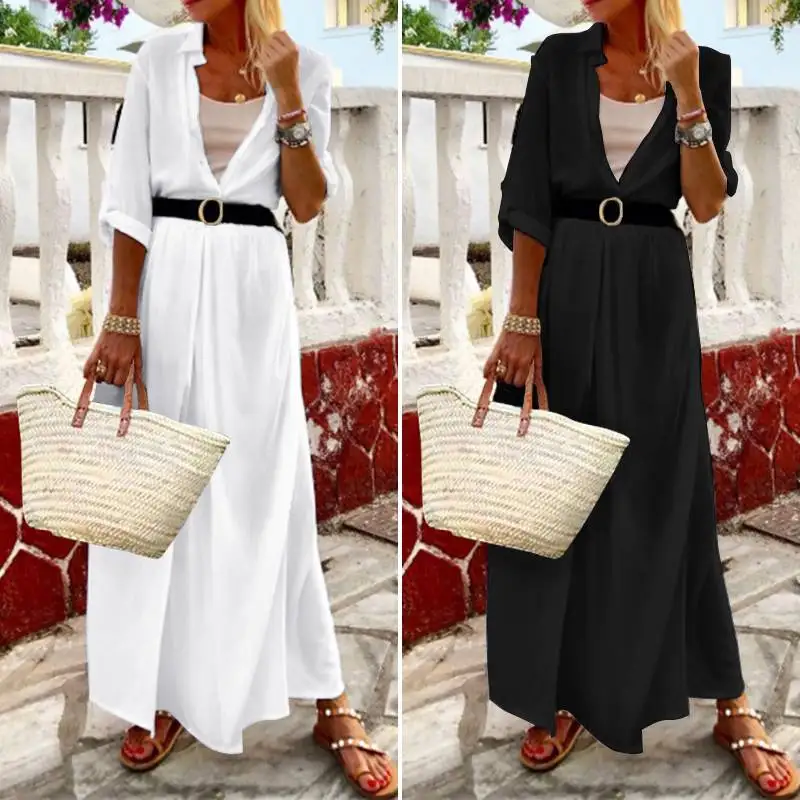 VONDA, летнее женское платье, богемное, для праздника, вечеринки, Vestidos, винтажное, повседневное, офисное, женское платье, для женщин, размера плюс, сарафан, S-5XL