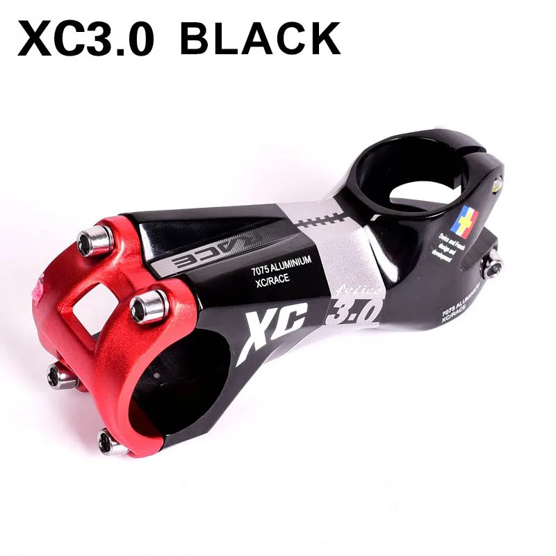 black red 31,8 мм* 80 мм, велосипедный стержень из алюминиевого сплава, ультра легкий руль для велосипеда XC3.0 AM, MTB, для горной дороги, велосипедная часть - Цвет: black red