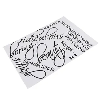 

New Wall Decal Sticker Quote Vinyl Art Imperfection is Beauty Marilyn Monroe G006