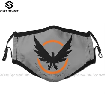 

Tom Clancy S The Division Mouth Face Mask The Division 2 SHD Logo Facial Mask Funny Kawai with 2 Filters for Adult