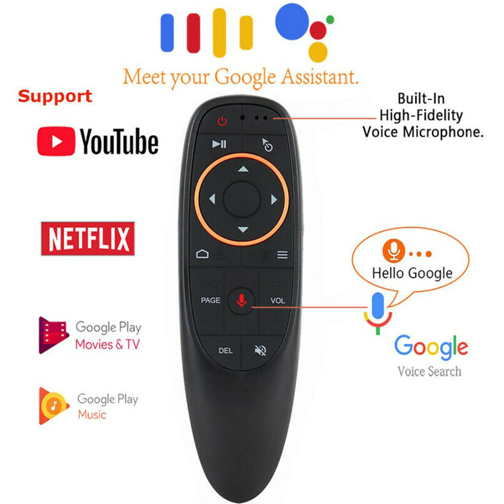 2 4G голосовой пульт дистанционного управления Беспроводная клавиатура Air Mouse для
