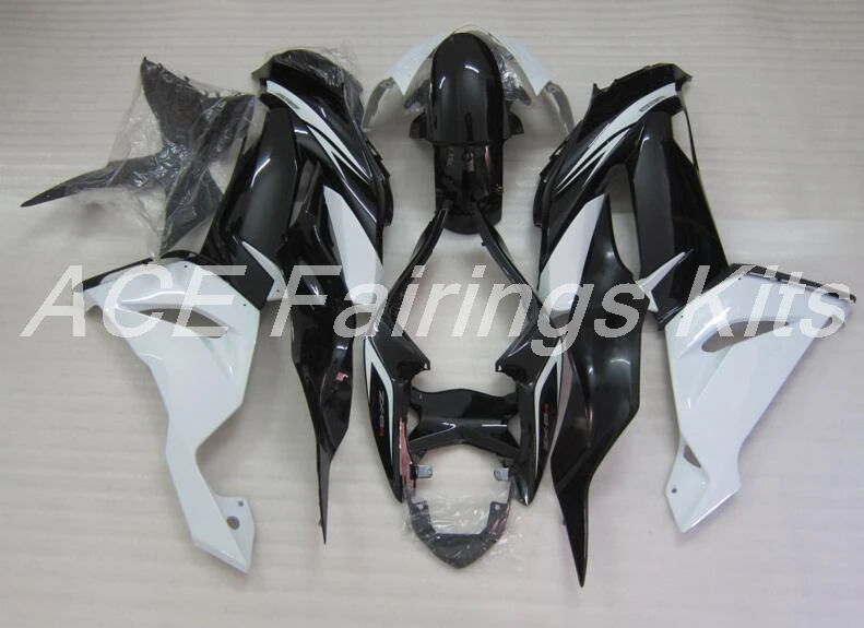 ABS обтекатель комплект подходит для Kawasaki ZX6R 2013 мотоцикл Обтекатели Ninja 636 599 кузов комплект черный белый