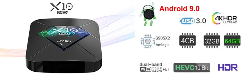 H96 мини H8 Android 9,0 Смарт ТВ приставка Rockchip RK3229A 2 Гб ОЗУ 16 Гб ПЗУ 2,4G/5G двойной wifi BT4.0 HDR H.265 3D 4K медиаплеер