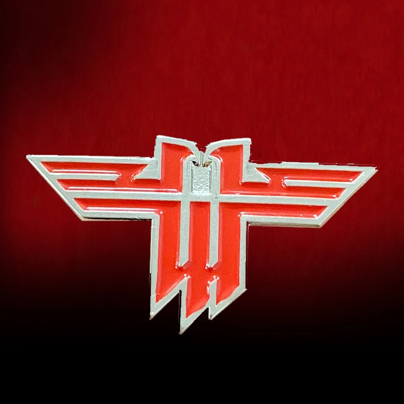 Wolfenstein Il Nuovo Logo Colossus Smalto Pin Game Doom Badge Gamers Gift