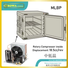 Низкотемпературный компрессорный блок 1HP R404a имеет