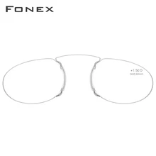Pince Nez стильные портативные тонкие оптические очки для чтения без руки для мужчин и женщин+ 1,50+ 2,00+ 2,50+ 3,0