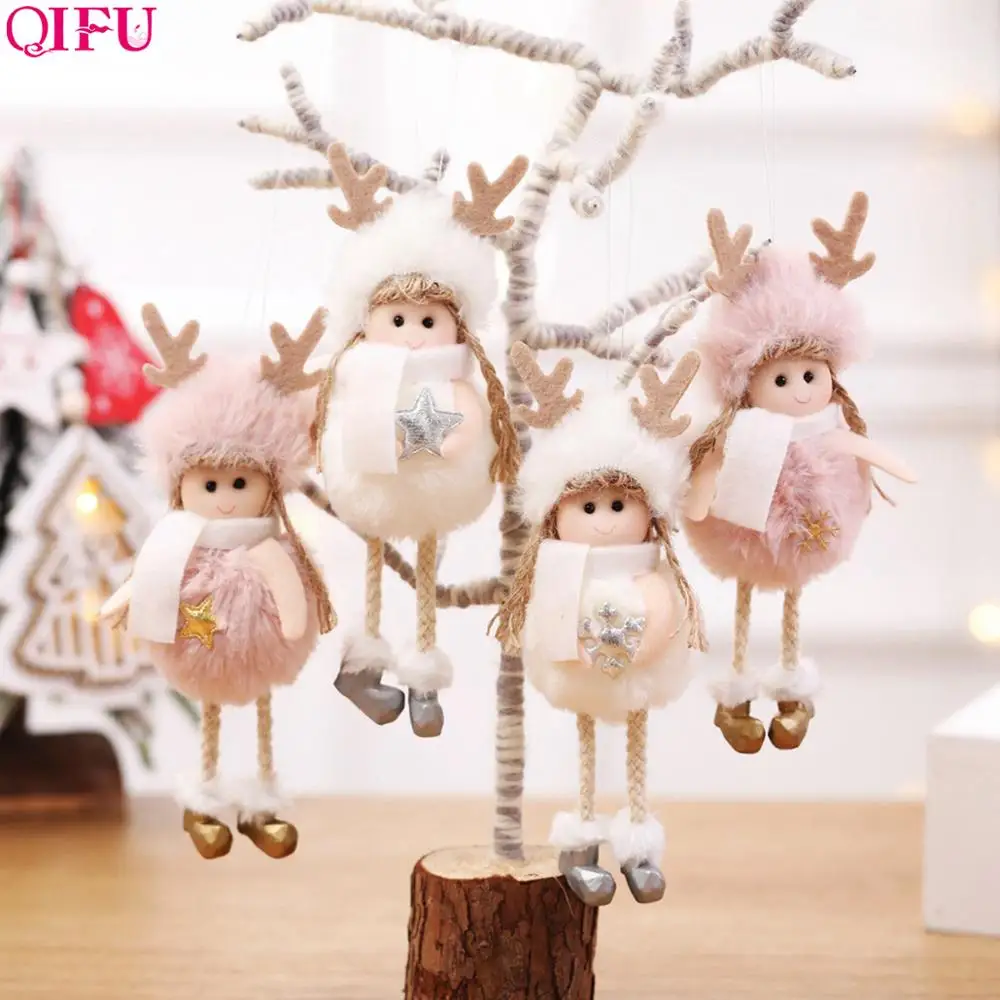 

Santa Claus Christmas Doll Pendant Christmas Decor for Home Christmas 2019 Tree Ornament Pere Noel Navidad Natale New Year 2020