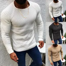 ^#Cheap Autumn Winter Sweater Men 2019 New Arrival Mens Sweaters Slim Fit Casual Pullover Men Long Sleeve O-Neck Patchwork Solid Knitted ^#Cheap Autumn Winter Sweater Men 2019 New Arrival Mens Sweaters Slim Fit Casual Pullover Men Long Sleeve O-Neck Patchwork Solid Knitted