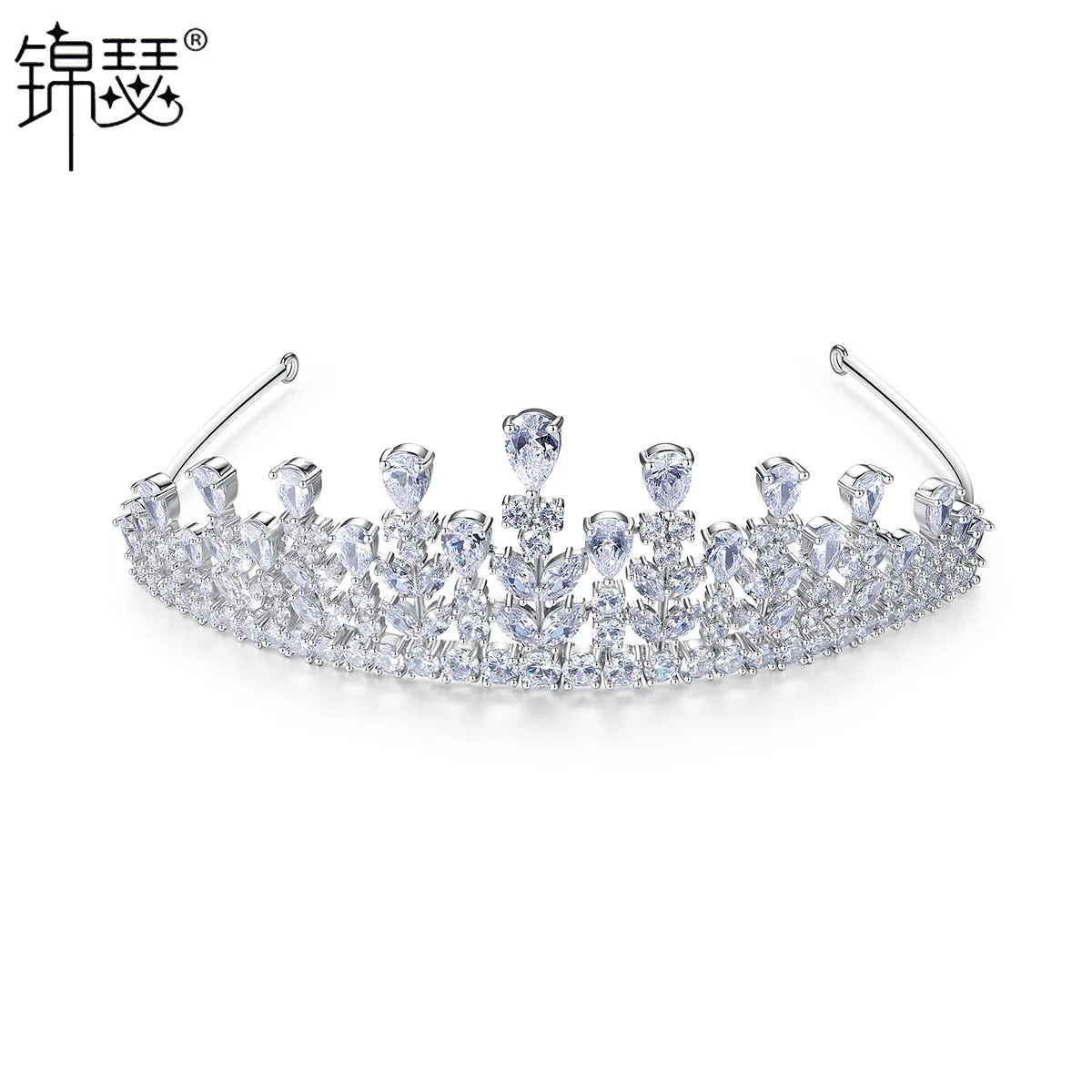 

Zither Chapters Did Not Break Headband Fashion Europe And America Bride AAA Zircon Inlaid Hair Accessories Dinner Women's Jewelr