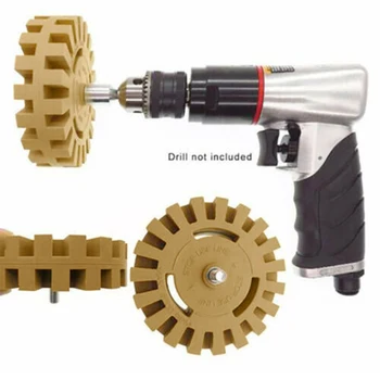 

4 inch Removal Wheel Rubber Tools Equipment Decal Graphic Remover Eraser Sticker 4000 rpm Vinyl Decals
