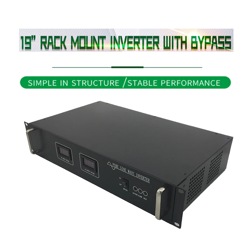 Czysta fala sinusoidalna inwerter 19''Rack Mount Telecom z obwodnicą DC12V/24 V/48 V/60 V do AC 110 V/120 V/220 V/230 V/240 V dla domu/łodzi/Solar Czysta fala sinusoidalna inwerter 19''Rack Mount Telecom z obwodnicą DC12V/24 V/48 V/60 V do AC 110 V/120 V/220 V/230 V/240 V dla domu/łodzi/Solar