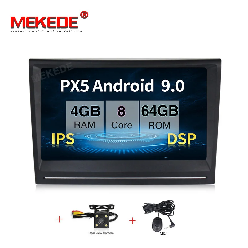 add camera MEKEDE Android 9.0 4+64G IPS DSP 8'' touch screen Car Multimedia for Porsche Cayman 987 911 997 2005-2008 Boxster 987 2005-2012 - Цвет: add camera