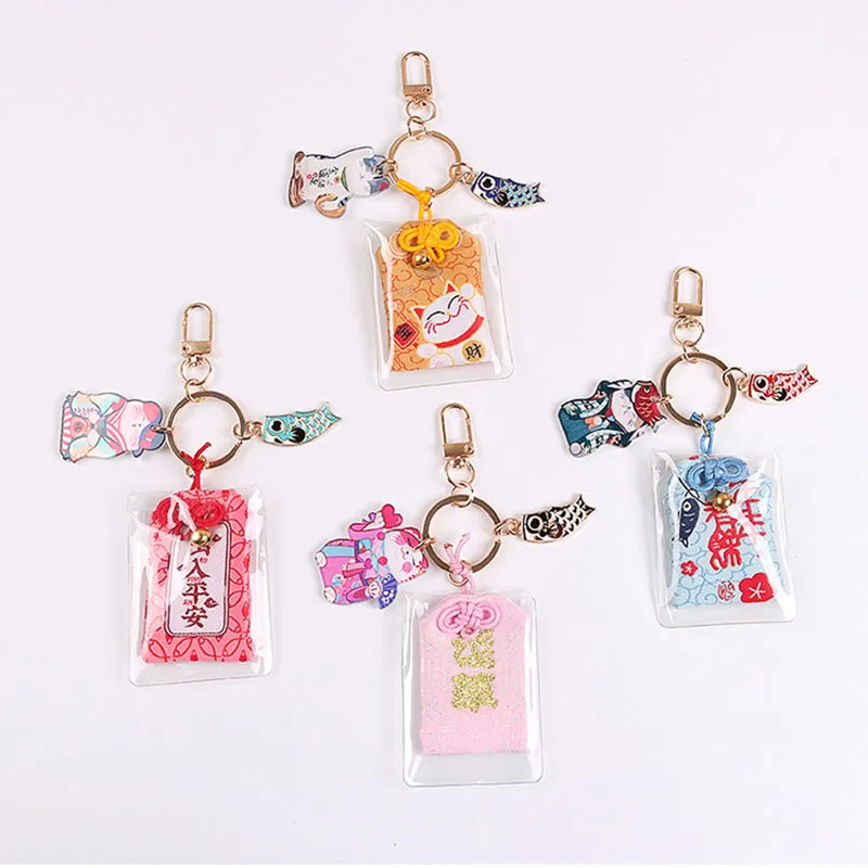 2019 модные креативные японские брелки Lucky Cat Koi автомобильный брелок сумка для