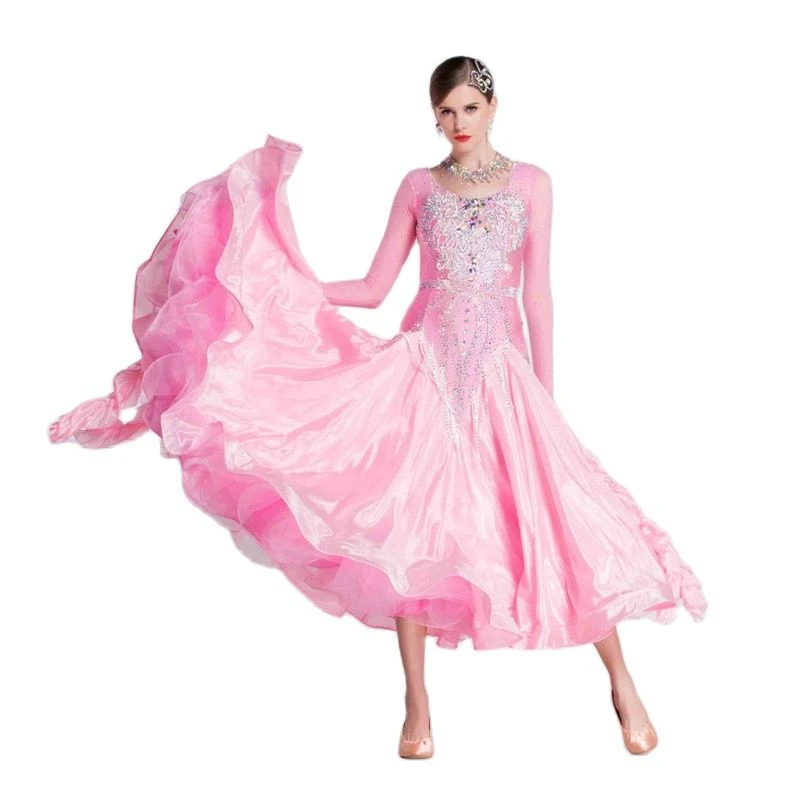 B 18420 National standard elegant dance competition dress, custom