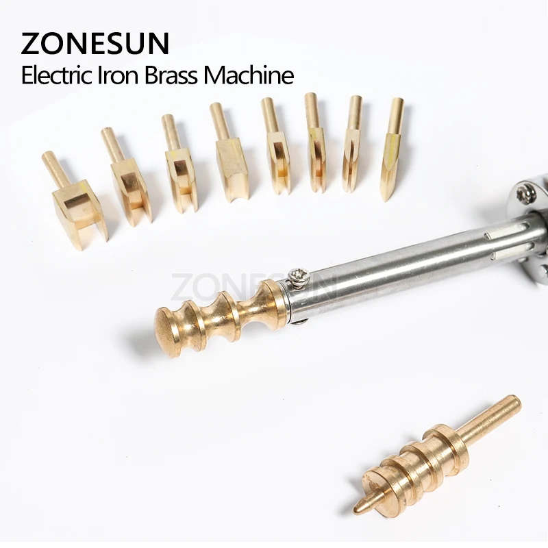 ZONESUN 10PCS Single Line 1-8mm Leather Edge for Sealing DIY Tool Brass Soldering Iron Edge Marking Leathercraft Tool Embosser