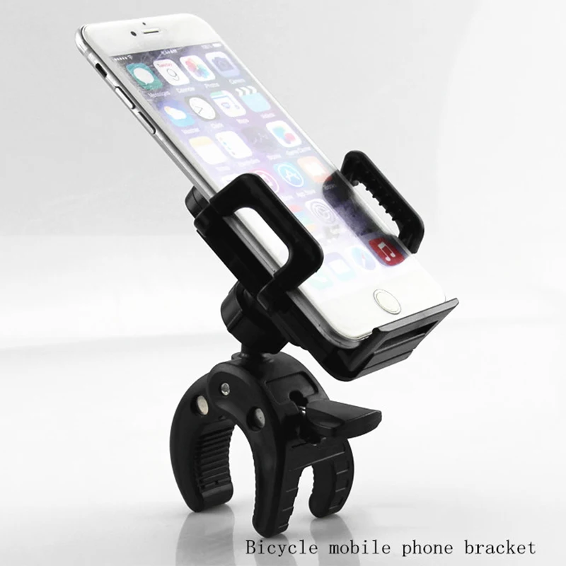 Aeecssory-Soporte Universal de teléfono móvil para cochecito de bebé, abrazadera giratoria de 360 grados, soporte de montaje para silla de paseo, soporte de teléfono para bicicleta