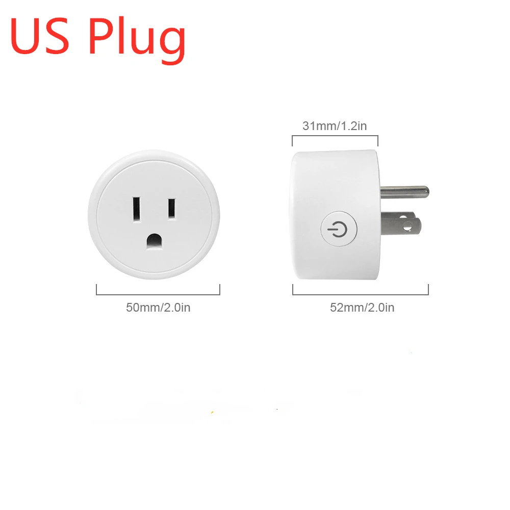 US Plug 05 Беспроводной умный Wifi Разъем Tuya Smart Life APP США Великобритания ЕС ZA вилка голосовой пульт дистанционного управления таймер работа с Alexa Google Home IFTTT - Цвет: US Plug 05