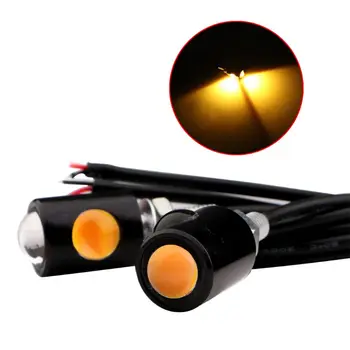 

1Pair Universal Motorcycle LED Mini License Plate Light Turn Signal Eagle Eye Shape Turn Indicators Fit For Most Motorcycles