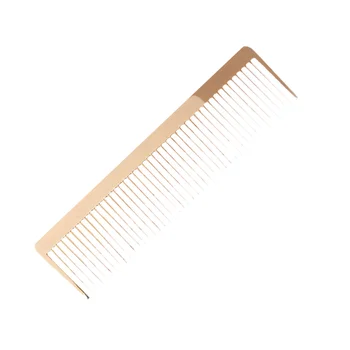 

1PC Alloy Comb Vintage Minimalist Design Hairdressing Metal Comb for Barber Girls