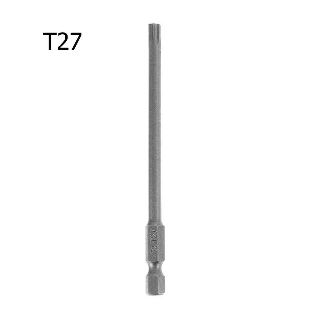 1PC Magnetische Torx-schraubendreher Bit 100mm Lange T8,T10,T15,T20,T25,T27,T30,T40 Elektrische Schraubendreher Bohrer Werkzeug Zubehör – Detail 10