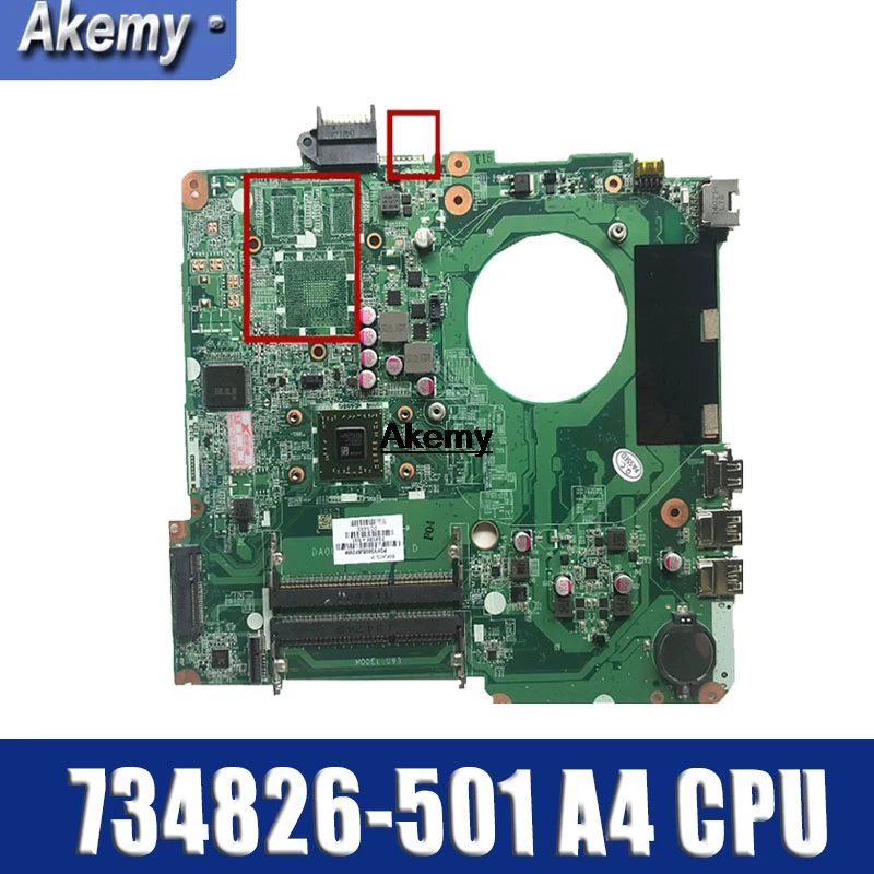 LAPTOP MOTHERBOARD SYSTEM BOARD 734826-501 734826-001 DA0U93MB6D0 FOR HP PAVILION TOUCHSMART 15 15-N A4-5000M tested