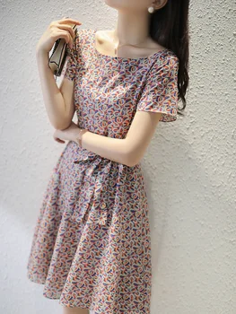 

Cotton Floral Print Dress Mini Summer Collectons 2020 New