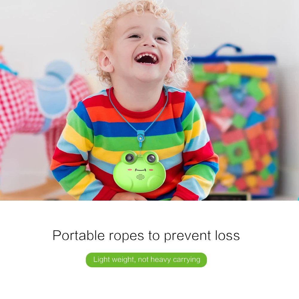 High Definition Camera Lightweight Frog Shape Digital Camera Toys for Kids Photography Hi 888