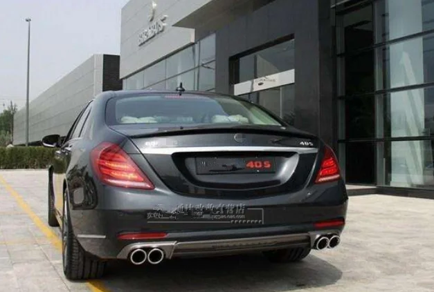 Для benz S class w222 спойлер- S65 Стиль углеродного волокна Материал спойлер на задний багажник, крыло S320 S400 S420 S450 S600