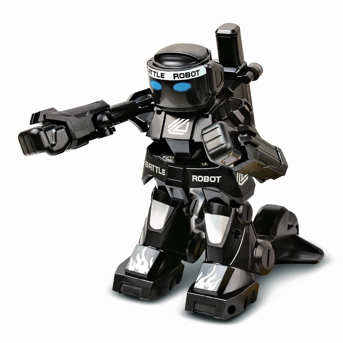 2 4G Remote Sensing Battle Robot RC Fighting Boxing Robot Black White Single 4