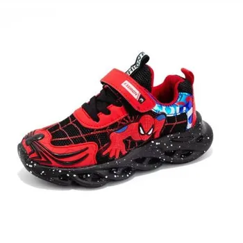 

2020 Autumn Spiderman Children Shoes Sneakers Boys Kids Shoes Fashion Girls Casual Sport Running Mesh Child Shoes For Boy