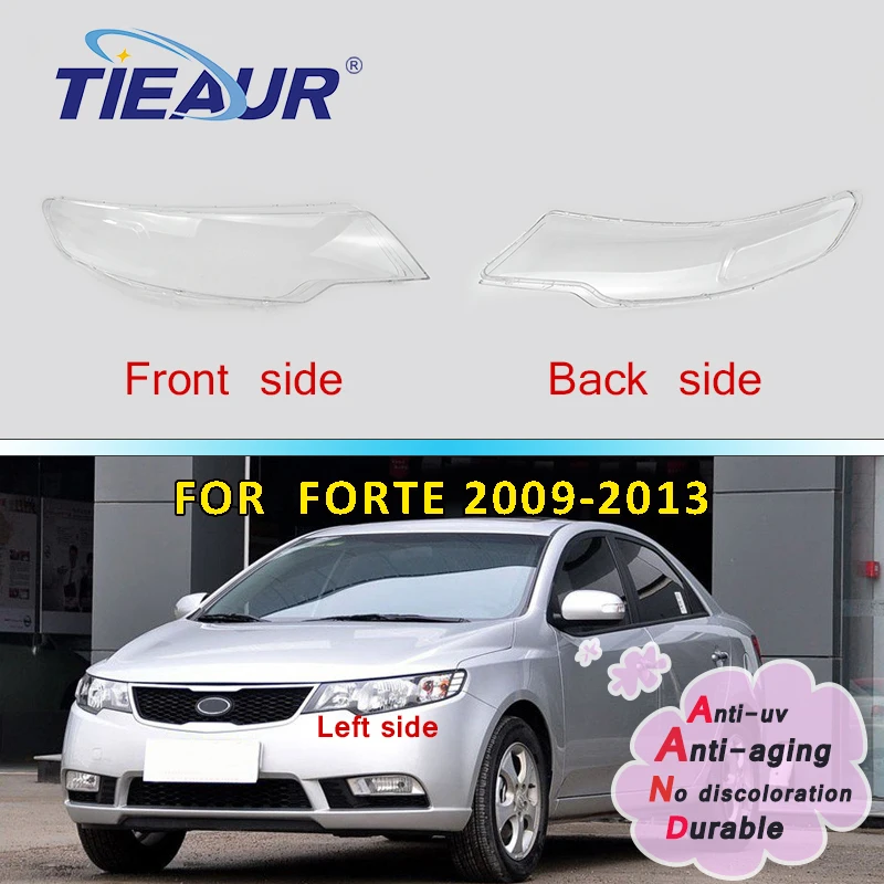 Pair 4doors For Kia Forte 20092013 Headlight Lens Cover Transparent Lens Cover Headlamp Clear