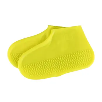 

1 Pair Reusable Latex Waterproof Rain Shoes Covers Slip-resistant Rubber Rain Boot Overshoes Shoes Accessories