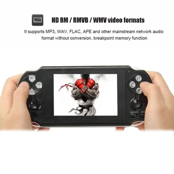 

Dual Rocker Handheld Retro Portable Video Game Console Gamepad 4.3 Inch 4GB/8GB Consol Support For PSP Game Camera Video E-book