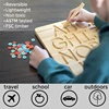 Montessori Language Toy Wooden English Alphabet And 0-9 Numbers Geometric Cognitive Writing Board Children Early Educational Toy 3