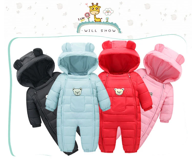 Dollplus/Детские комбинезоны; комбинезон; Одежда для мальчиков и девочек; зимние комбинезоны с капюшоном; одежда из плотного хлопка; комбинезон для новорожденных; Детский костюм