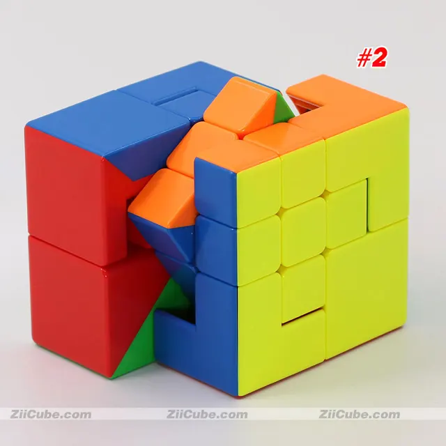 MoYu MeiLong Magic Cubes 3x3x3 Puppet One Two #1 #2 Stickerless Cubing Classroom Puppet 1 and 2 Professional Educational Toy 3X3 5