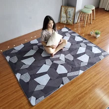 Ковер в скандинавском стиле, коврики для спальни, сетчатый красный ковер для гостиной, коврики для кофейного столика, мягкий коврик для кожи, Противоскользящий коврик, коврик для детской игры