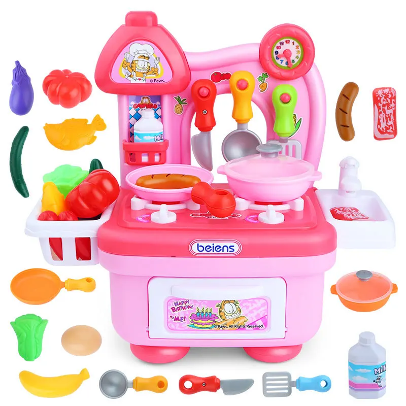 Beiens Gf604 детский игровой домик игрушки Joy Kitchen многофункциональная модель посуда Beiens набор