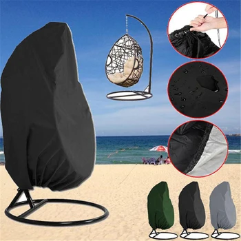 

Garden Hanging Swing Chair Cover Dustproof Waterproof UV Protection Universal Cover Polyester Outdoor Furniture Set