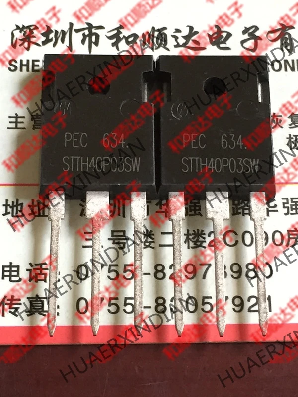 5 шт., новые оригинальные кнопки STTH40P03SW-247 300V 40A