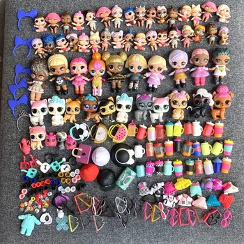 

Lot 200 Pcs LOL Surprise Doll Queen bee Lil Sisters Unicorn Kitty Queen & Pet & outfit dress shoes Toy Girl Birthday Party Gift
